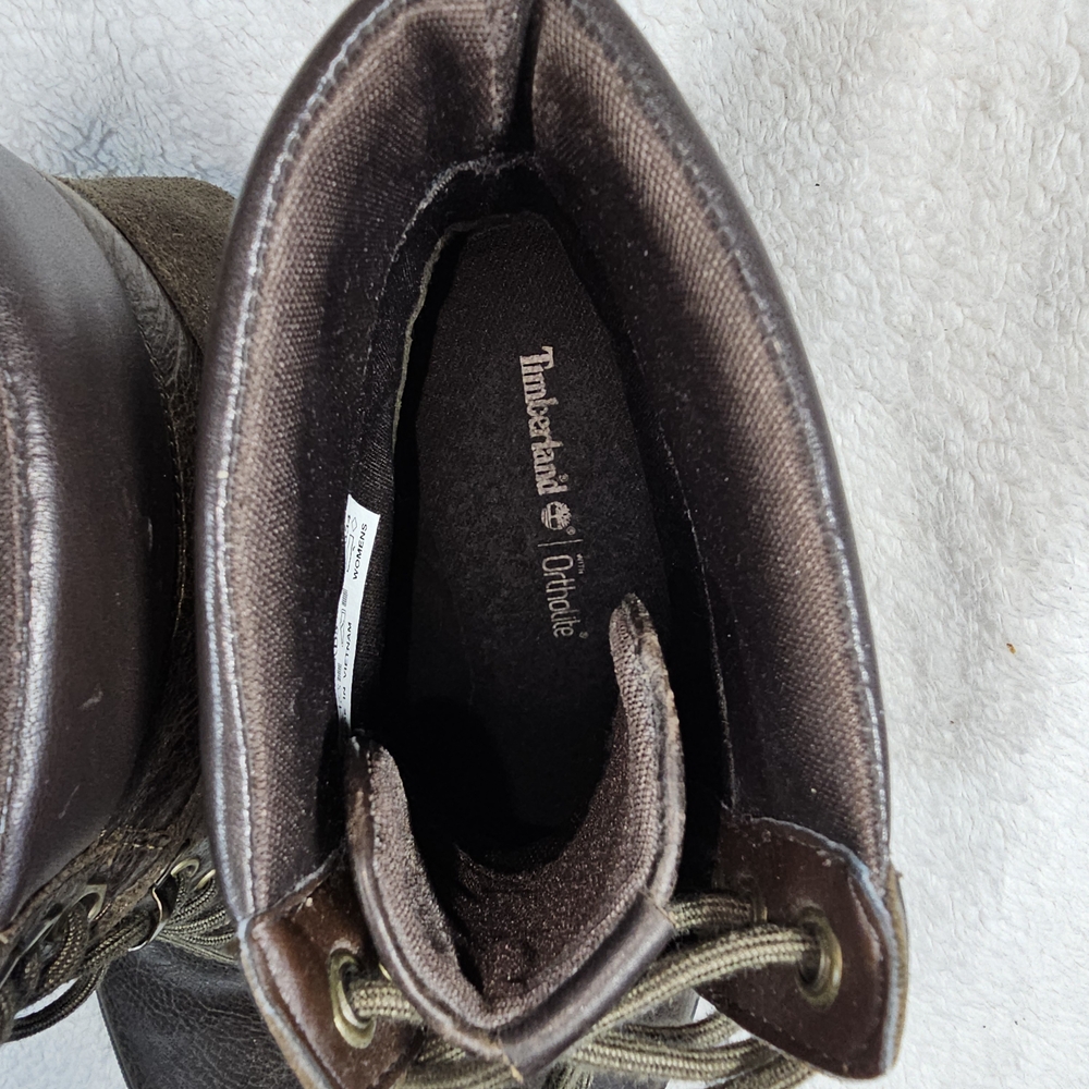 Timberland Women's Brown Leather Ankle Boots - Picture 11 of 14